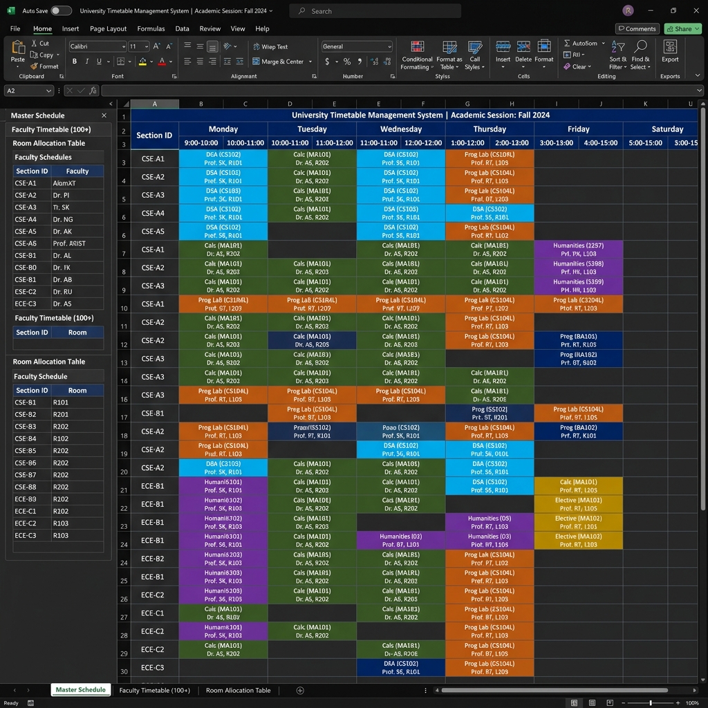 University timetable generator